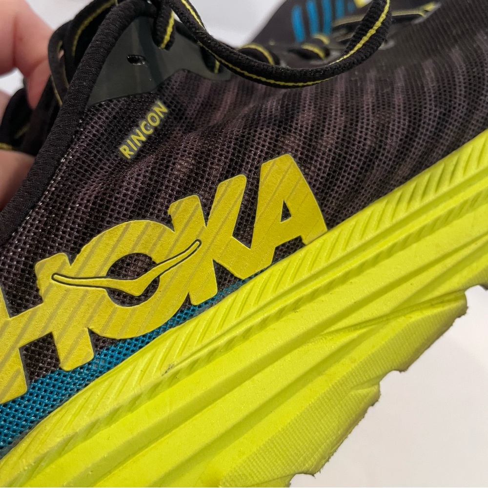 Men’s US 11 Hoka One One Rincon Black Citrus Running Sneakers 1102874 BCTRS - Picture 14 of 16